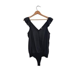Paige Lunah Ruffle Strap Bodysuit‎ - Small